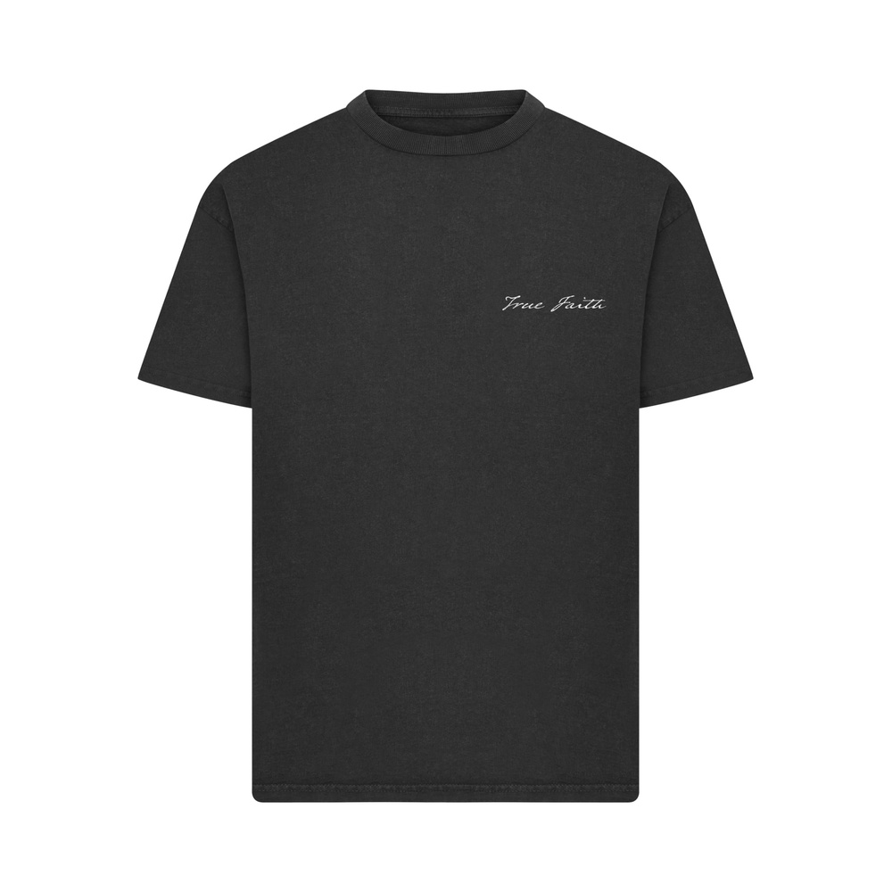Mister Tee - True Faith Vintage Heavy Loose Tshirt Homme - Noir